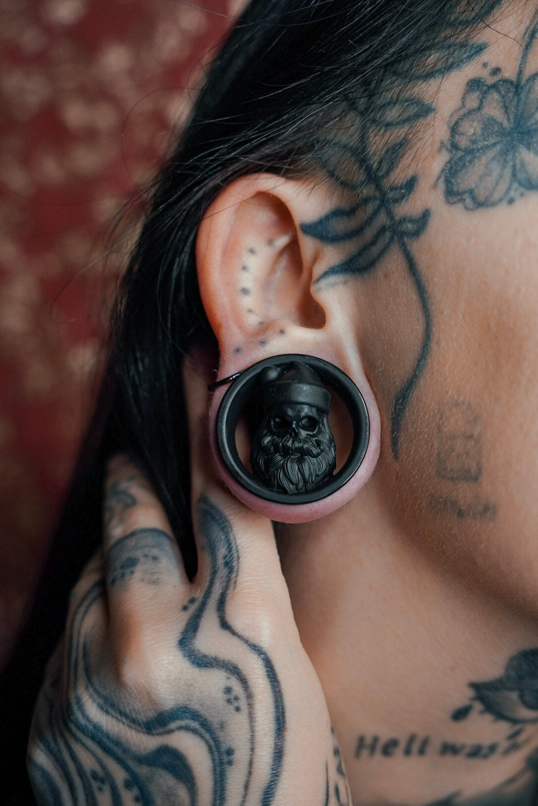 One Pair of Santa Skull Tunnels