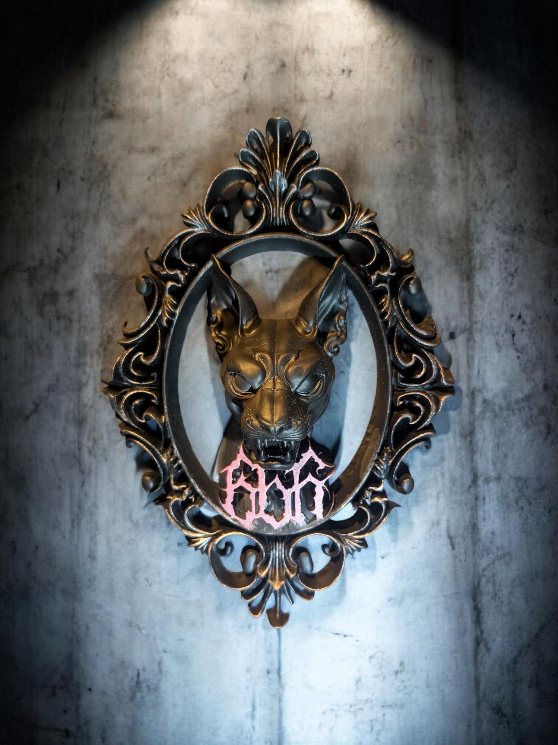 Sphynx Cat - 3D-Wallframe