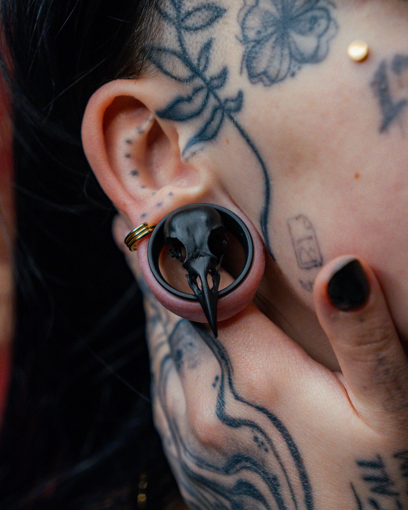 One Pair of Crow Skull Tunnels